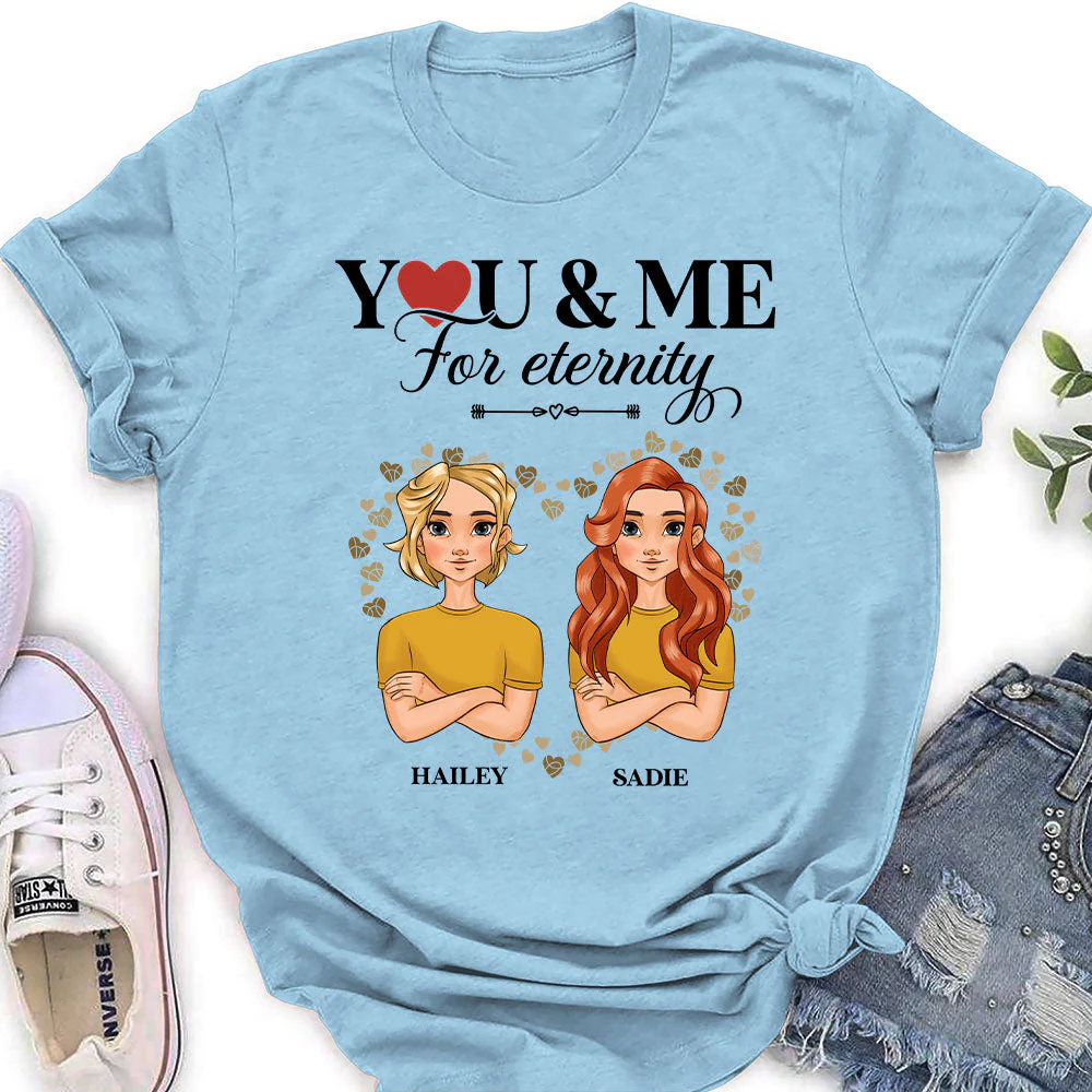 You And Me For Enternity - Personalized Custom Women's T-shirt - Image 5