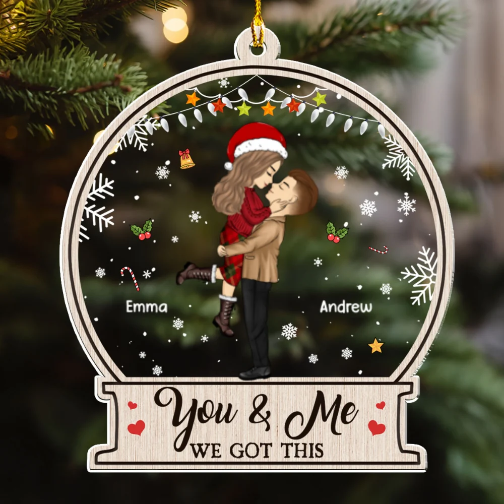 You & Me We Got This Christmas - Personalized Custom Acrylic Ornament - Image 3