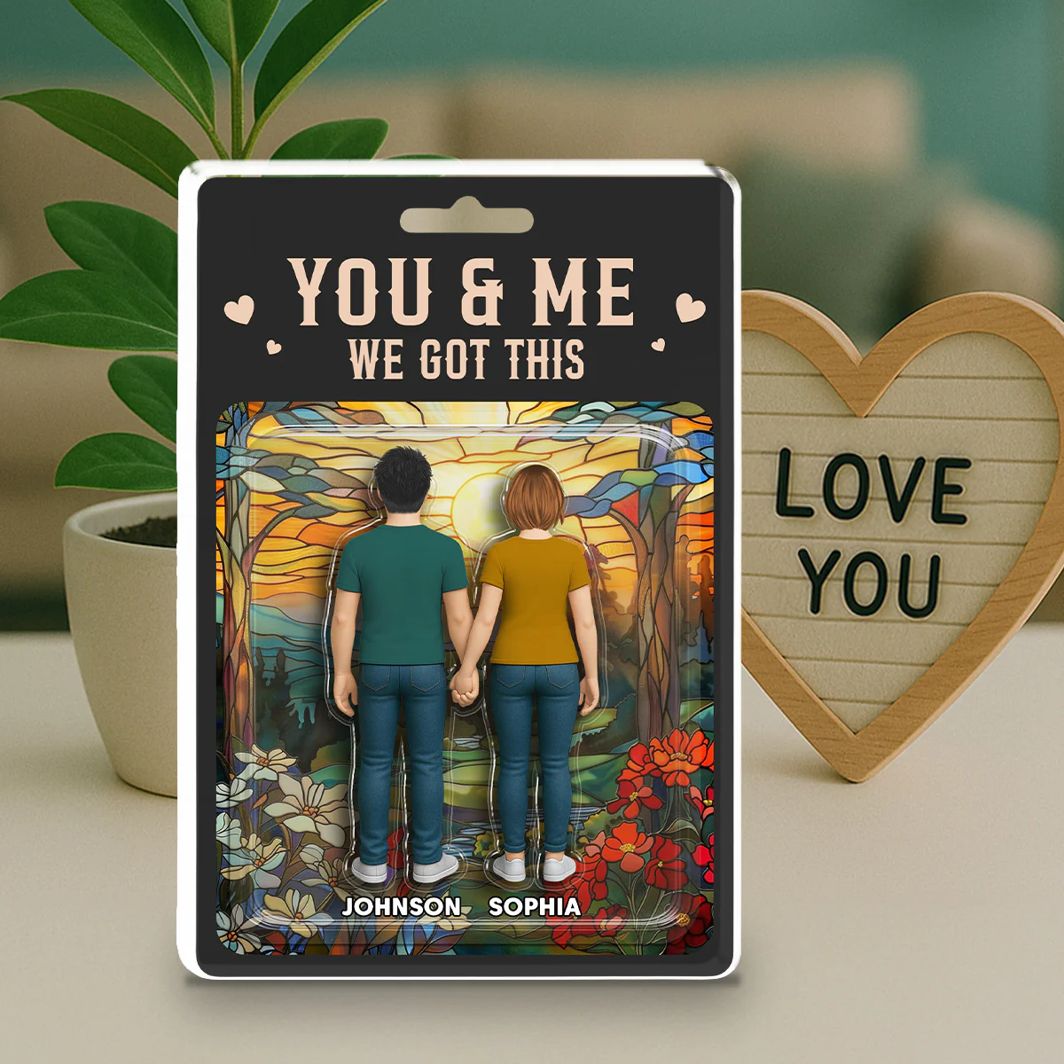 You & Me We Got This - Personalized Custom Acrylic Plaque - Image 2