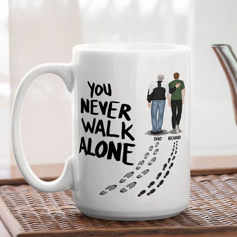 You Never Walk Alone - Personalized Custom Coffee Mug - Image 4
