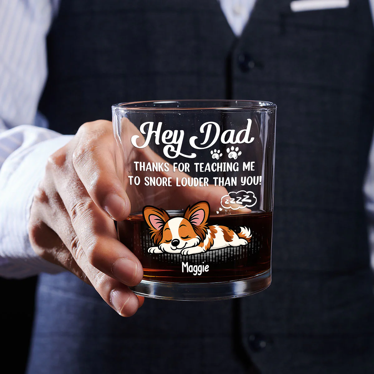 You Taught Me This - Personalized Custom Whiskey Glass - Image 5