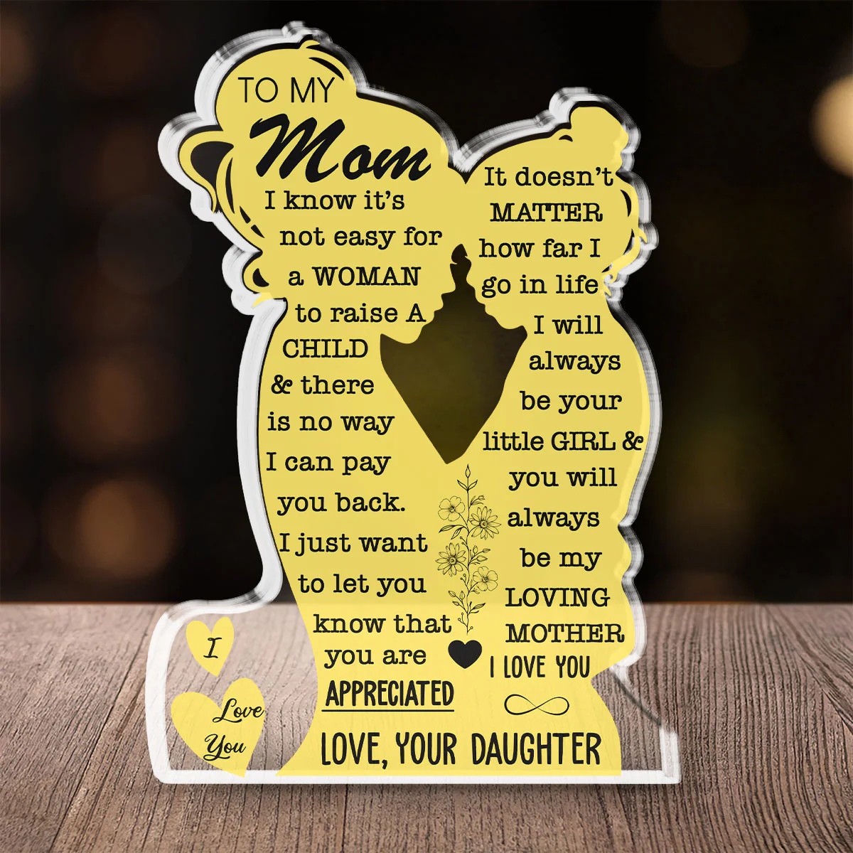 You Will Always Be My Loving Mother - Personalized Custom Acrylic Plaque - Image 2