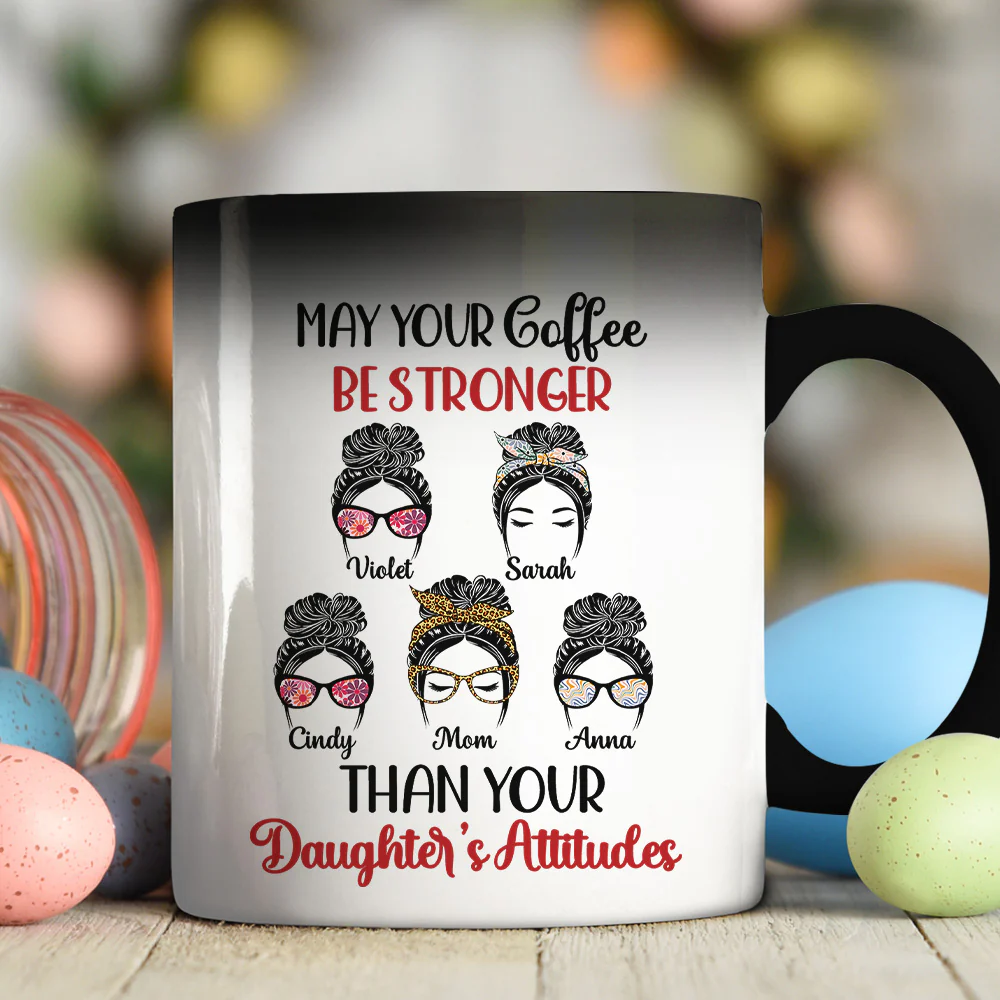 Your Coffee Stronger - Personalized Custom Color Changing Mug - Image 2