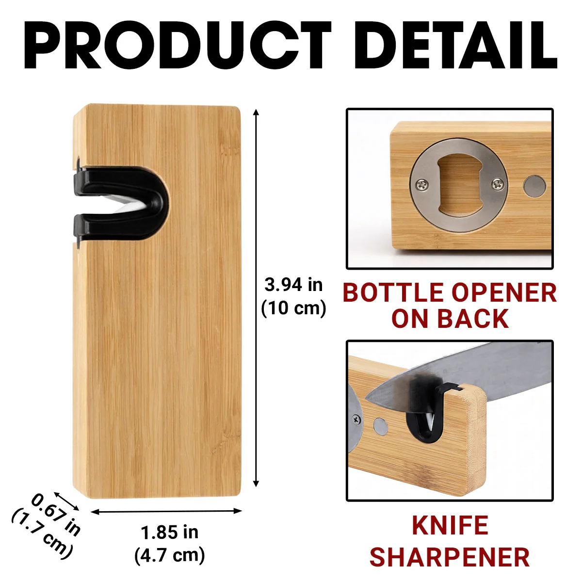 Your Edge Never Dulls - Personalized Custom Engraved Opener Sharpener Stowel - Image 6