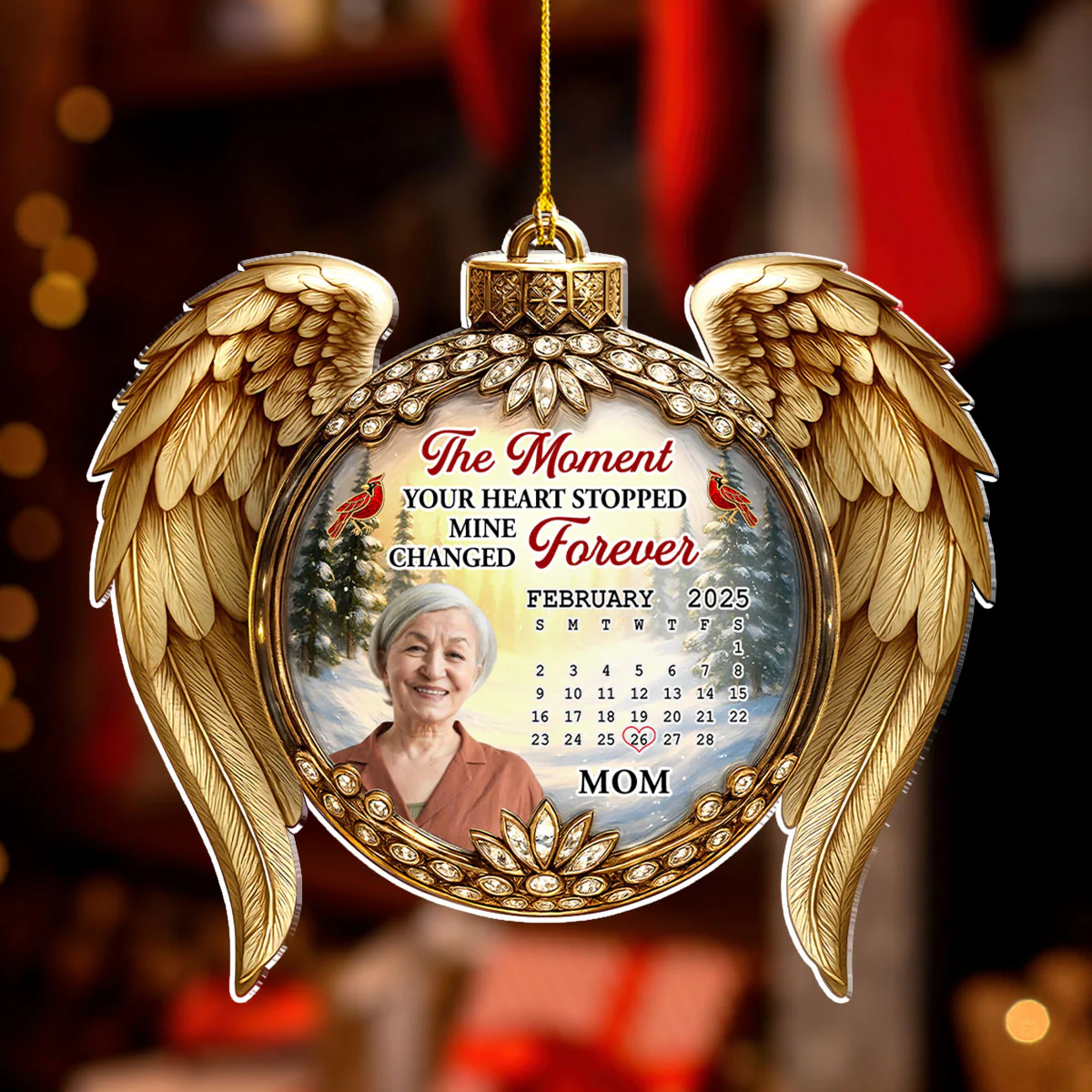 Your Heart Stop - Personalized Custom Acrylic Ornament - Image 2