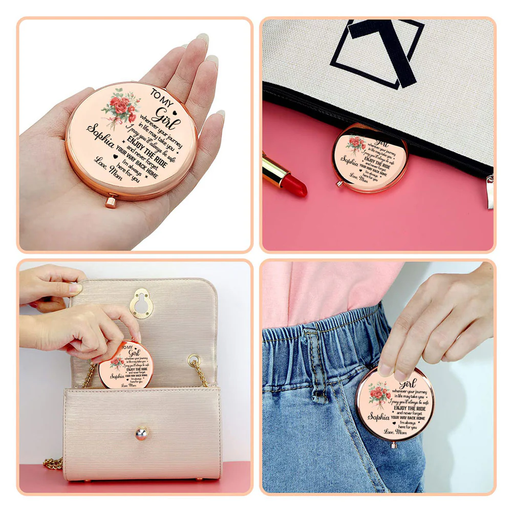 Your Journey Starts Today - Personalized Custom Compact Mirror - Image 3