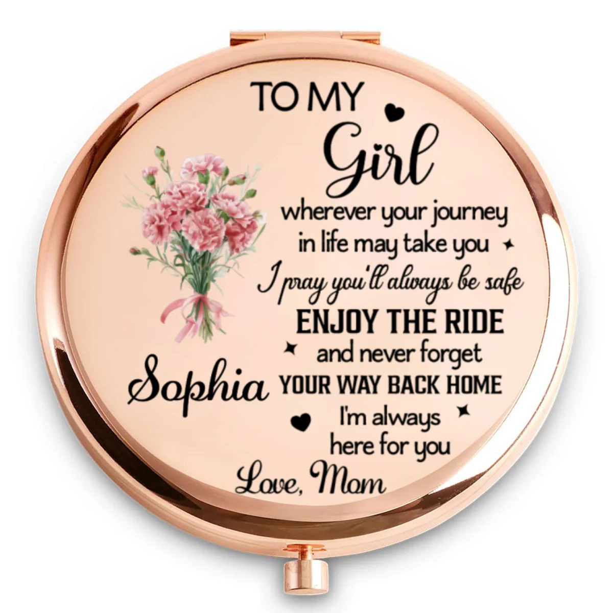 Your Journey Starts Today - Personalized Custom Compact Mirror - Image 5