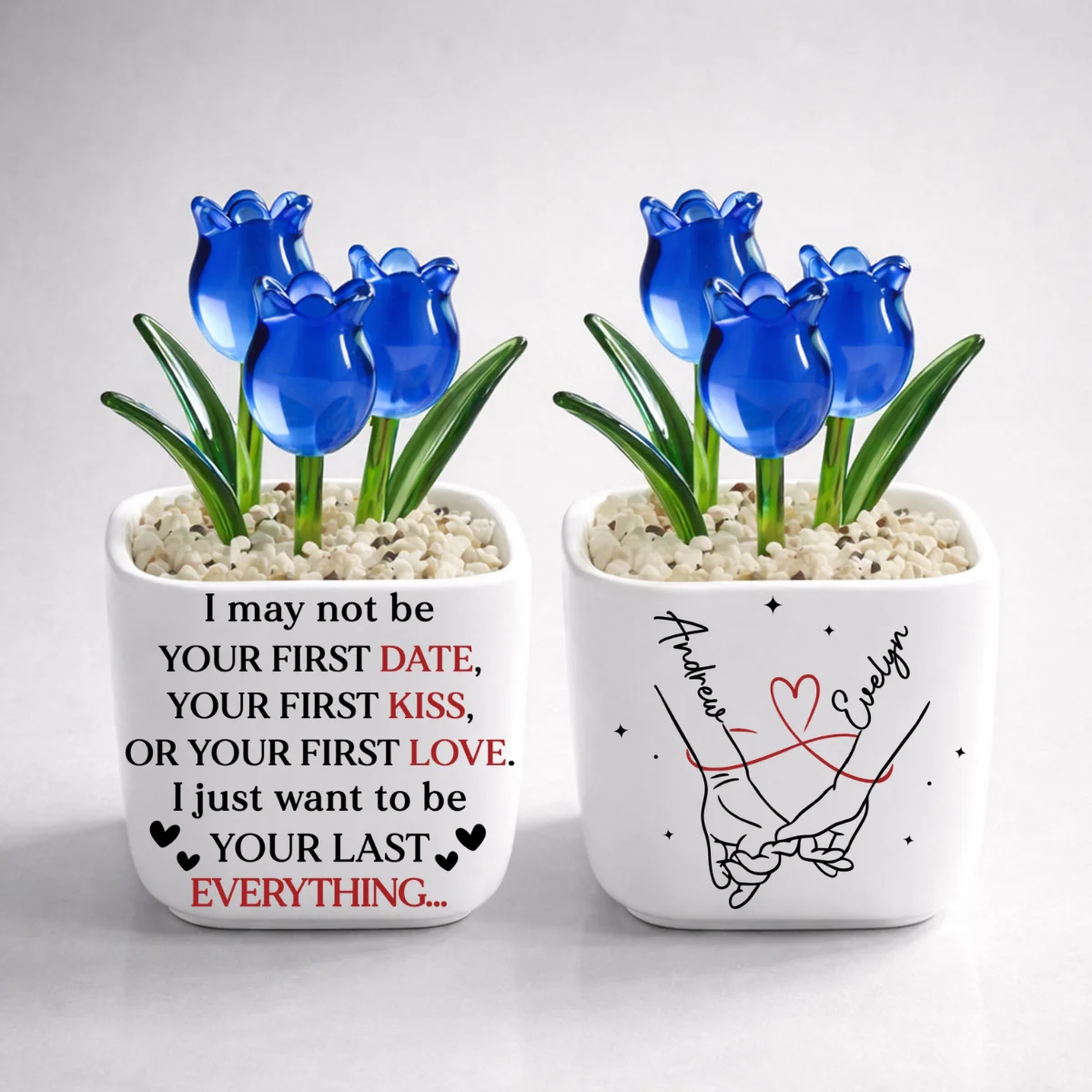 Your Last Everything - Personalized Custom Glass Everlasting Tulips - Image 10