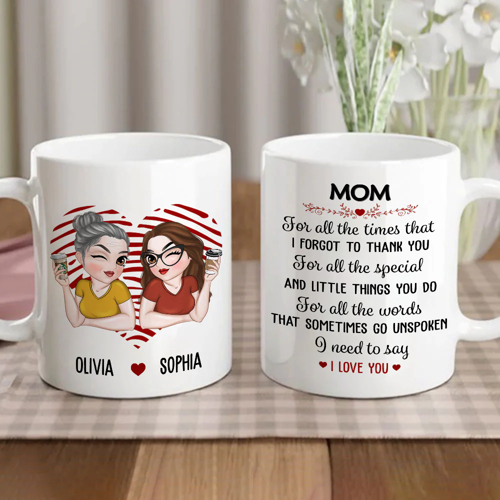 Your Love Means The World - Personalized Custom Coffee Mug - Image 2