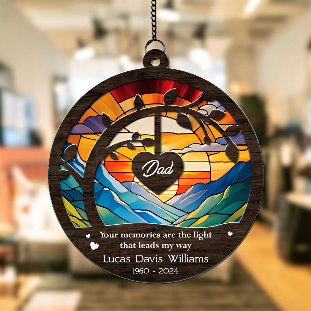 Your Memories Are The Light - Personalized Custom Suncatcher - Image 3