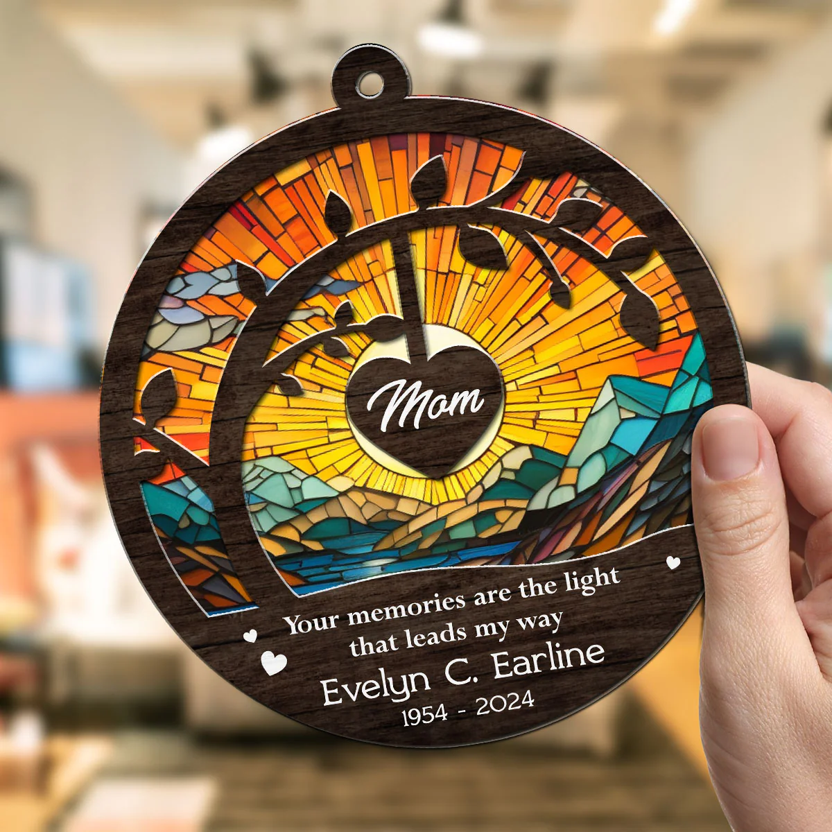 Your Memories Are The Light - Personalized Custom Suncatcher - Image 4