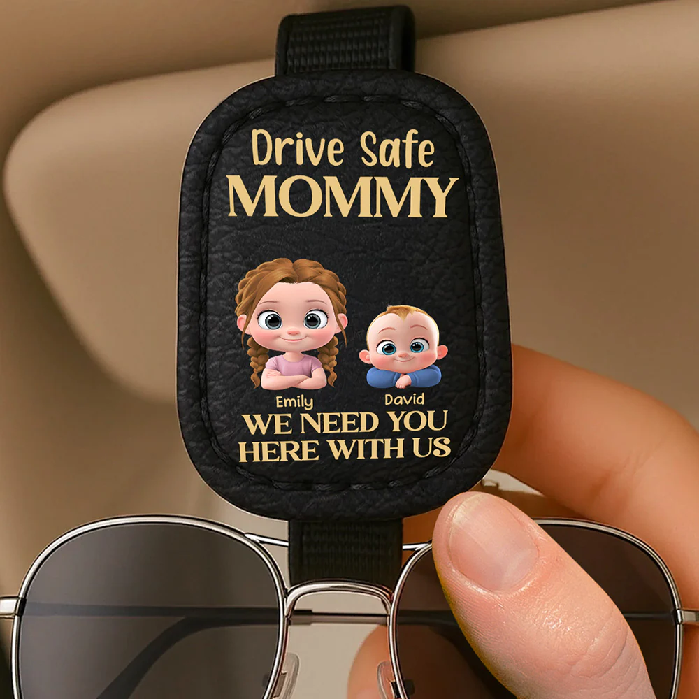 Your Safety Is Everything To Me - Personalized Custom Sunglasses Holder For Car Visor - Image 3
