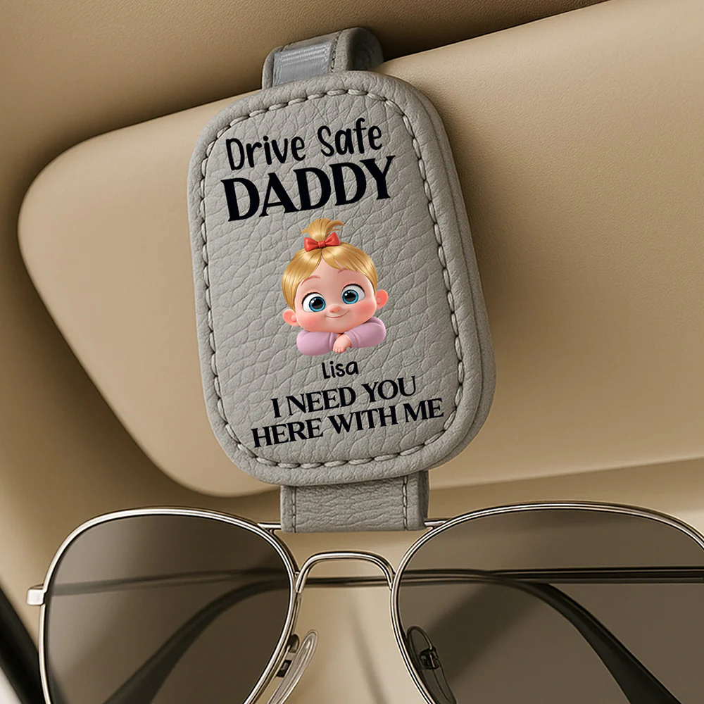 Your Safety Is Everything To Me - Personalized Custom Sunglasses Holder For Car Visor - Image 4