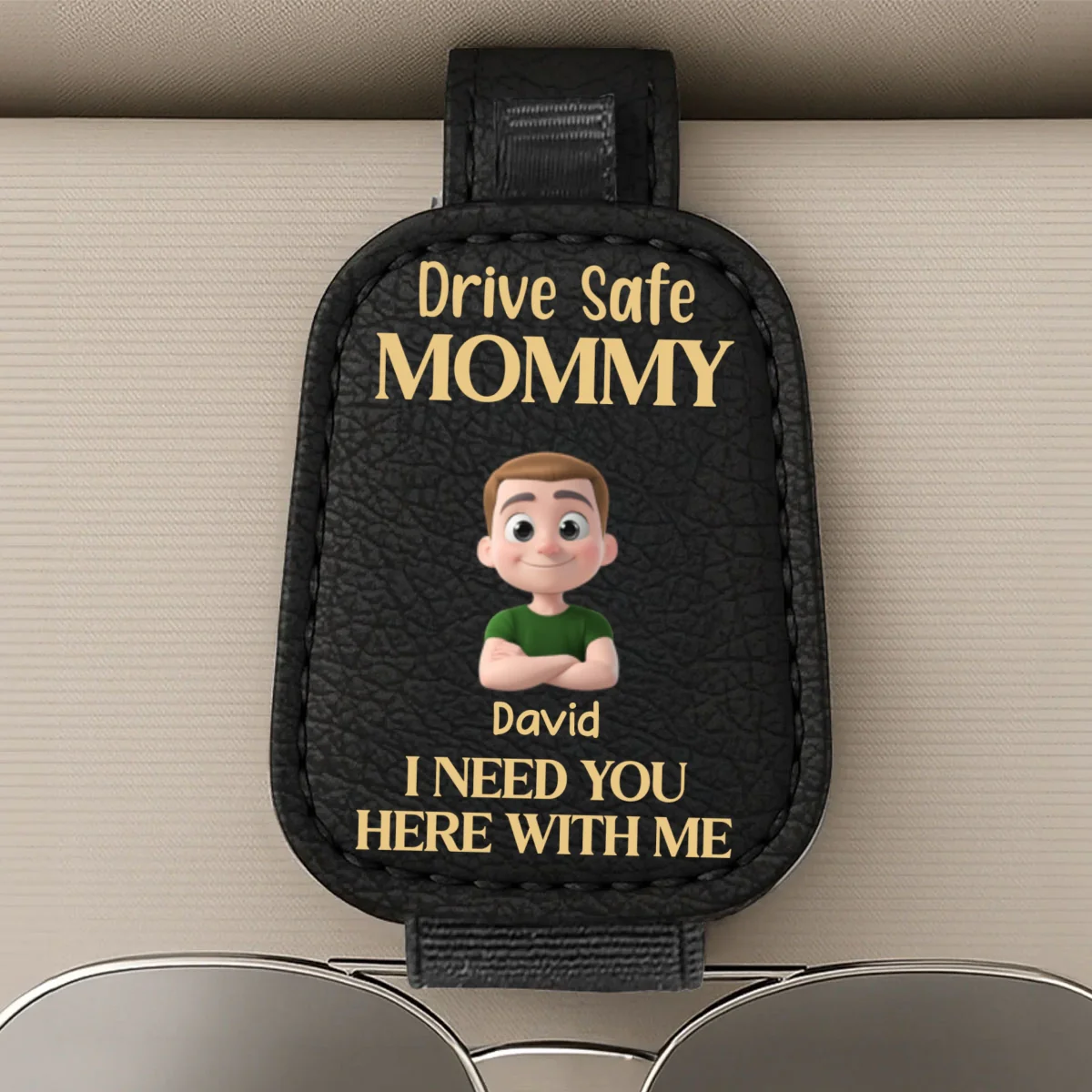 Your Safety Is Everything To Me - Personalized Custom Sunglasses Holder For Car Visor - Image 7
