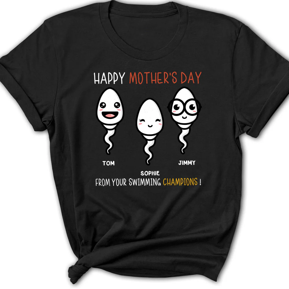 Your Swimming Champions - Personalized Custom Women's T-shirt