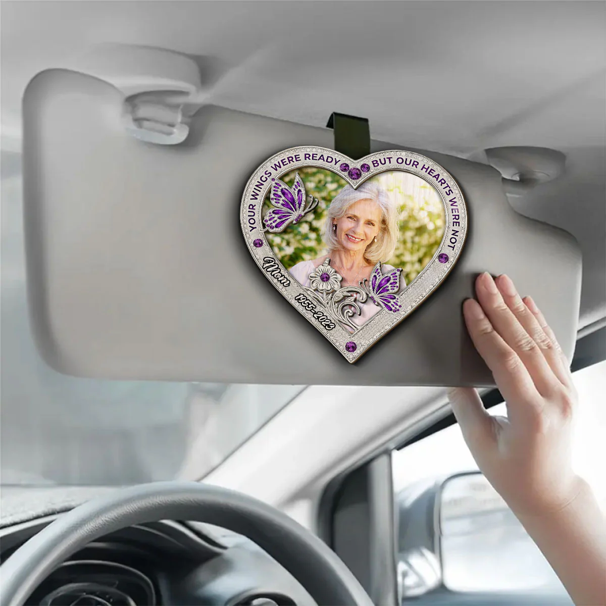 Your Wings Custom Photo 2 - Personalized Custom Car Visor Clip - Image 5