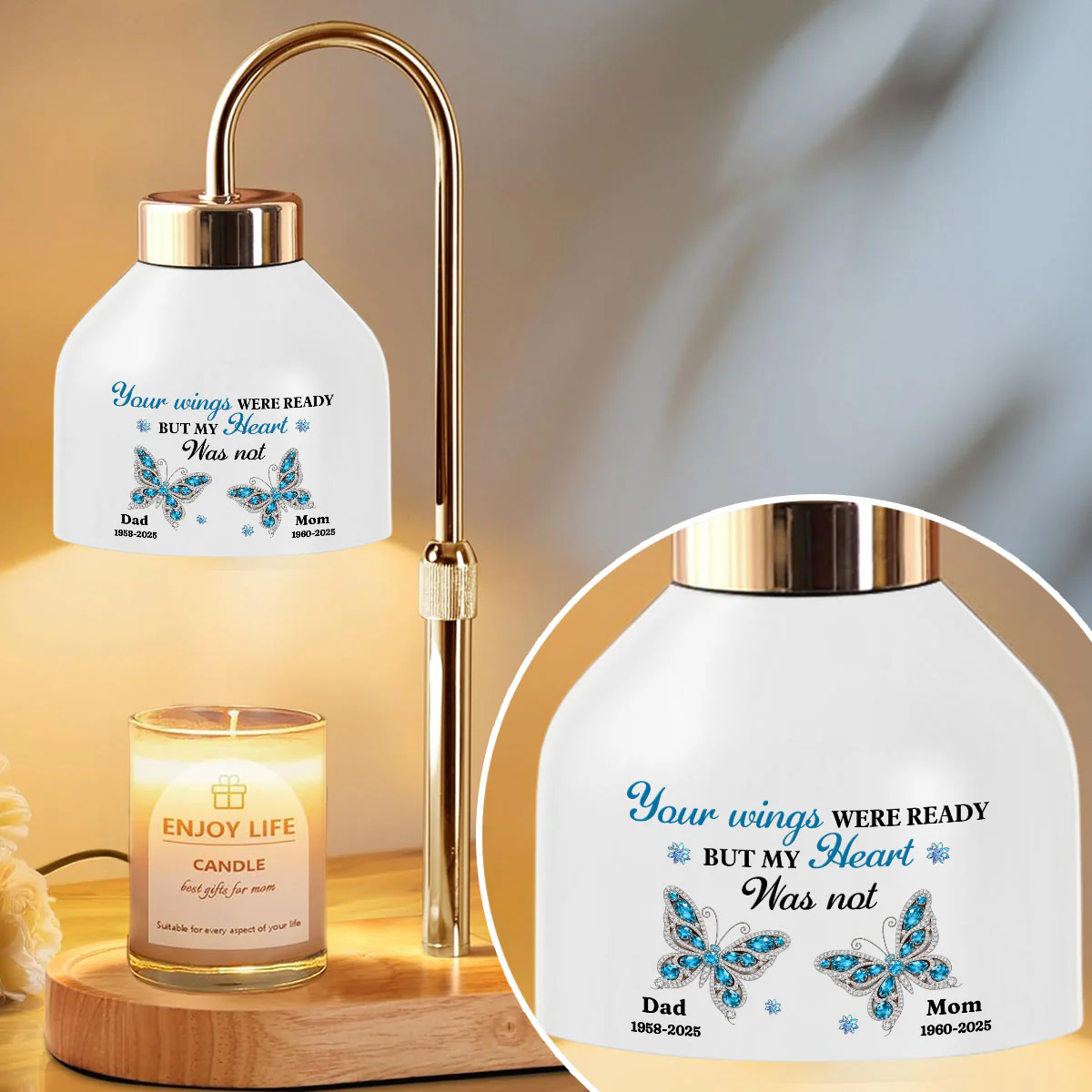 Your Wings - Personalized Custom Candle Warmer Lamp