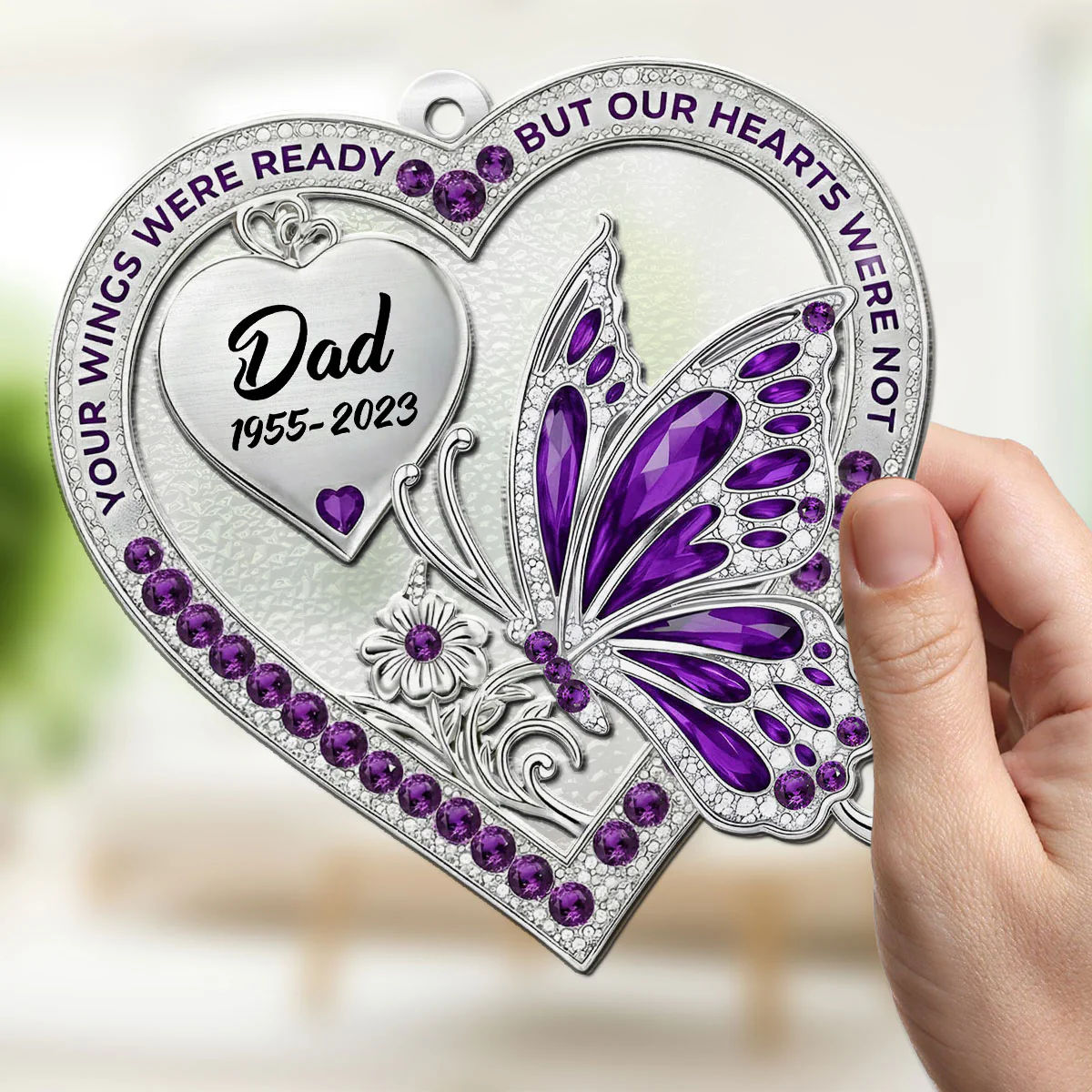 Your Wings - Personalized Custom Suncatcher - Image 5