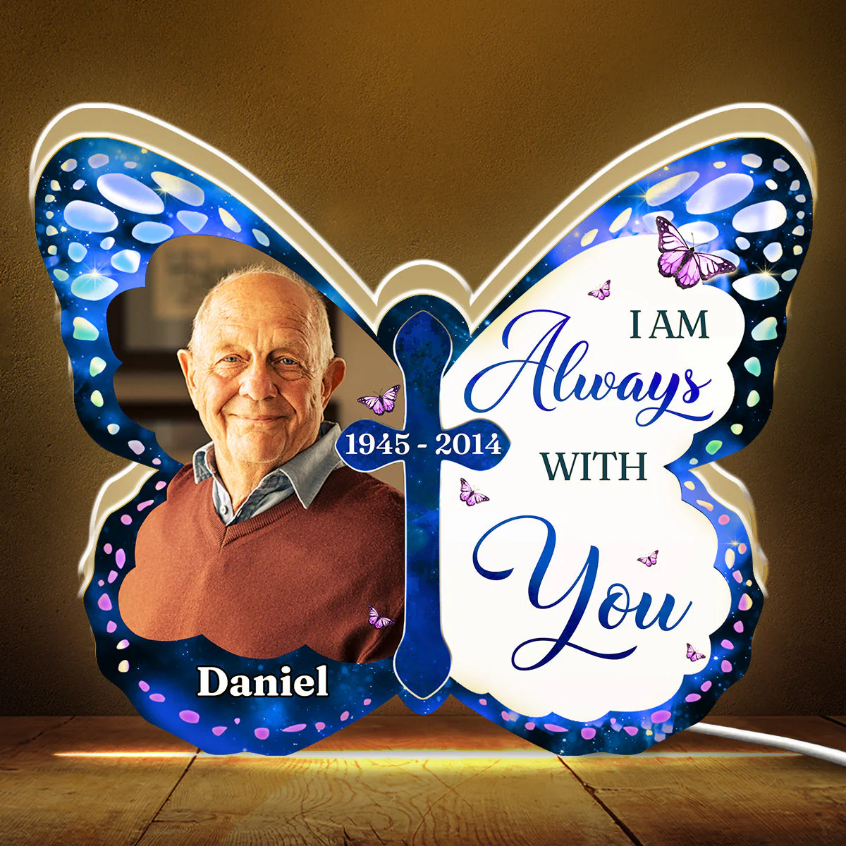 Your Wings Were Ready - Personalized Custom Light Box - Image 2