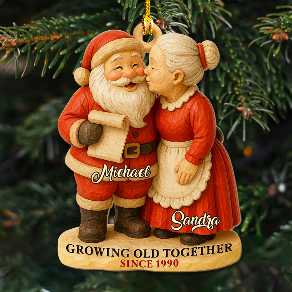 Your Work Made A Difference - Personalized Custom 3D Effect Wood Ornament - Image 2