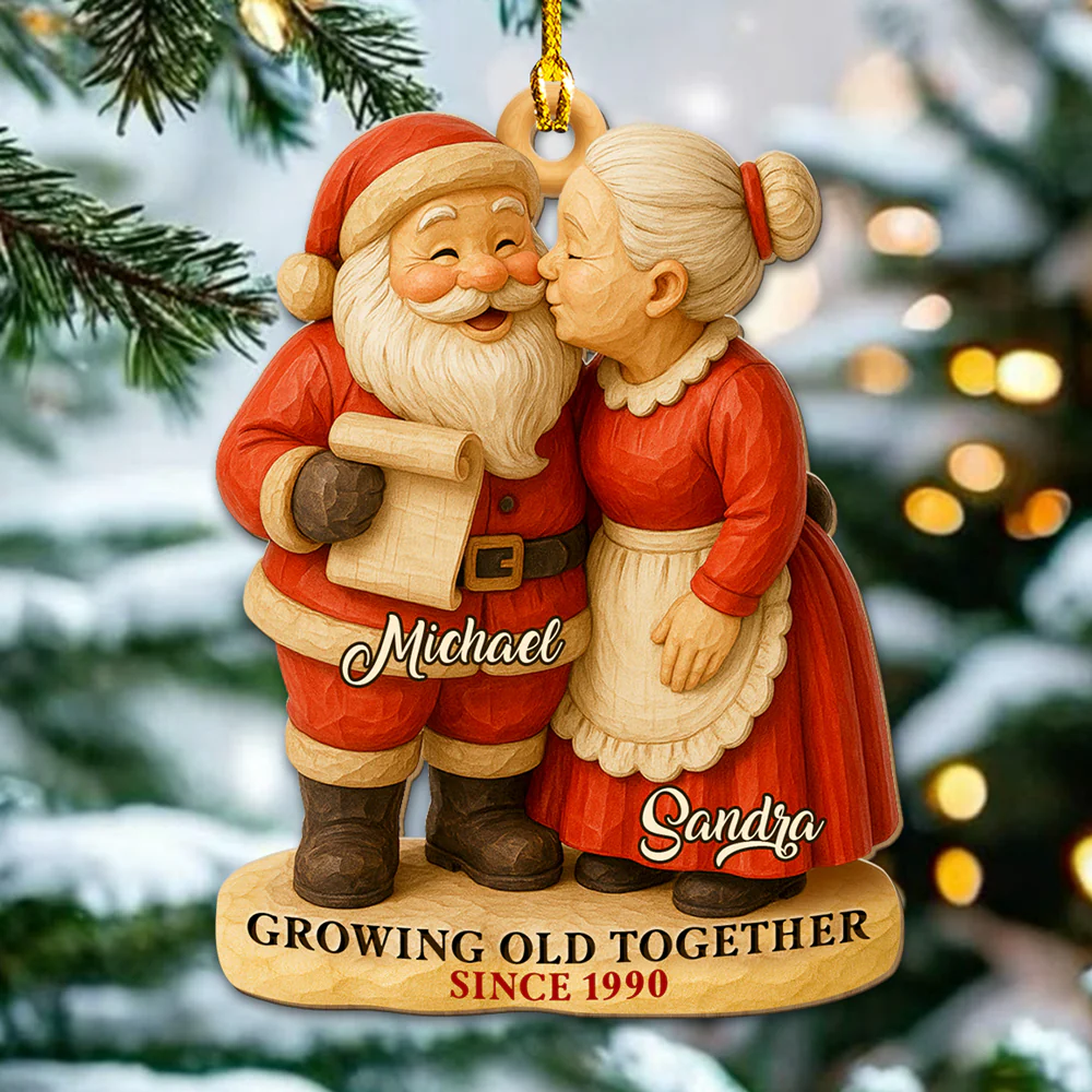 Your Work Made A Difference - Personalized Custom 3D Effect Wood Ornament - Image 3